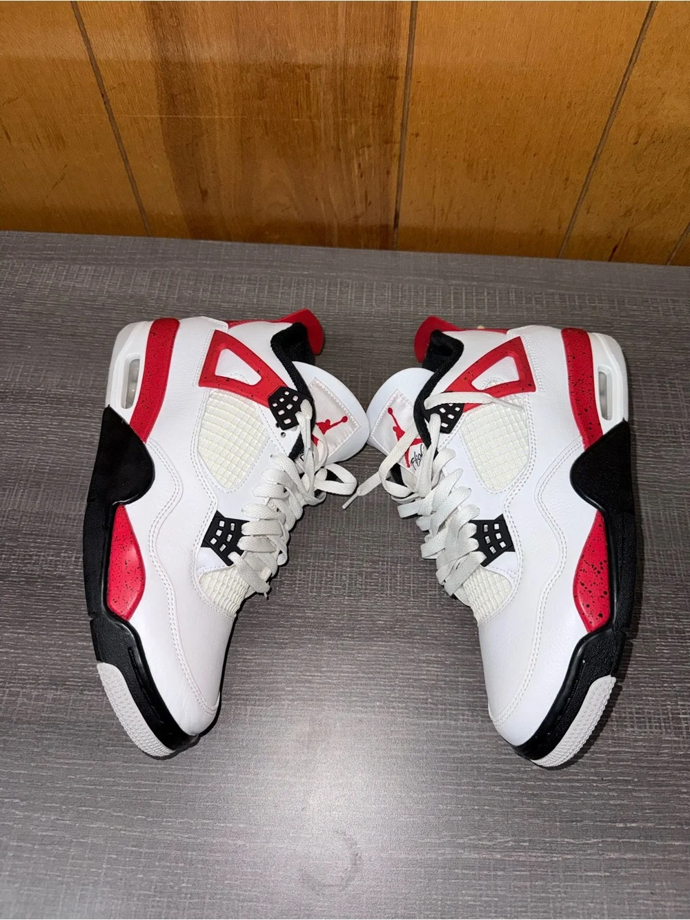 Jordan White Red Black Retro Basketball Sneakers